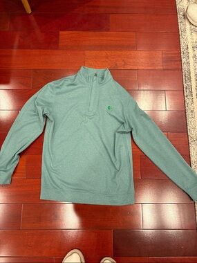 Masters Men's M Green Quarter-Zip Sweater Pullover. Bought in Augusta 2022
